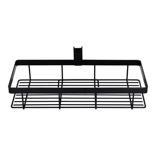 浮かせる壁面収納【ピラシェル+】バスケットL 黒