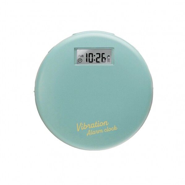 バイブレーション アームクロック 振動式アラーム ティーブルー 直径90×高さ25mm