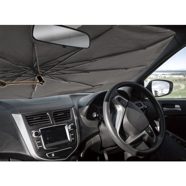 柄が曲がる傘型カーサンシェード