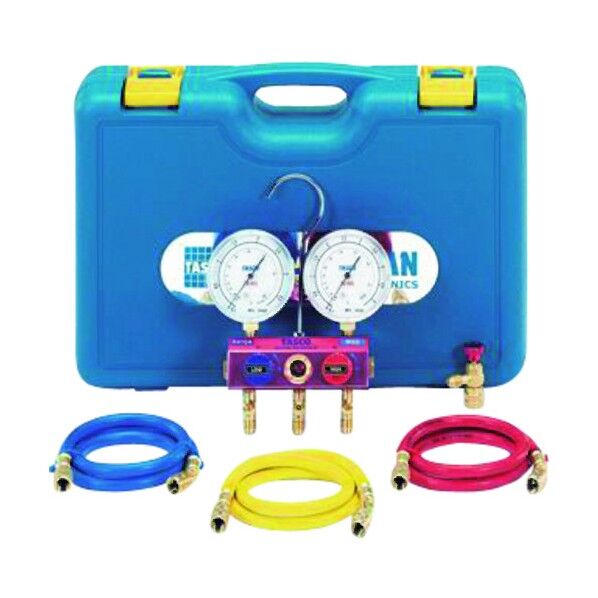 R410A/R3マニホールドセット チャージバルブ付 TA15ED TA15ED 1個