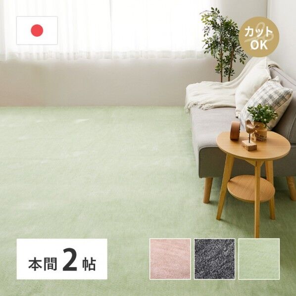 ペットにやさしい平織カーペット ラウム 本間2畳