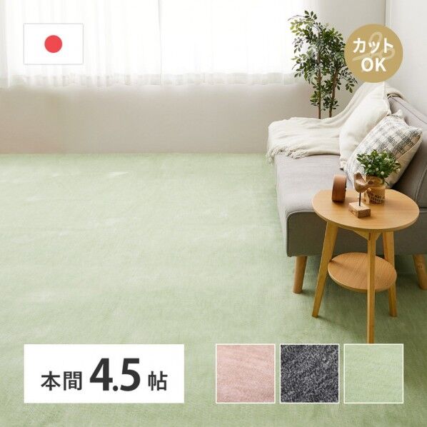 ペットにやさしい平織カーペット ラウム 本間4.5畳