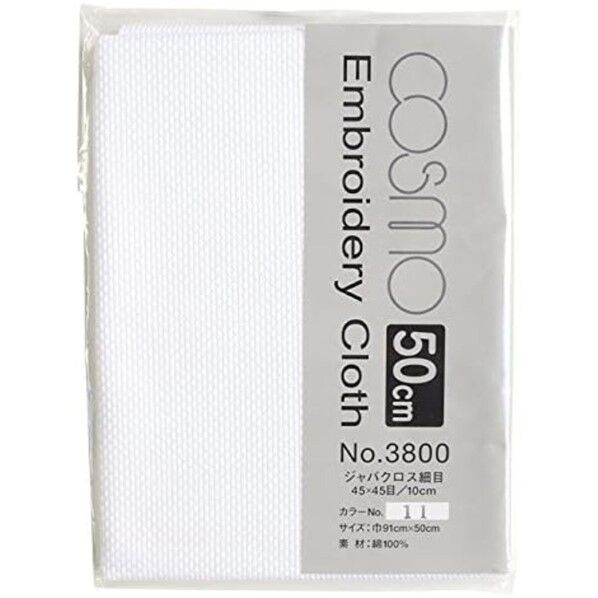 COSMO コスモ 刺しゅうクロス50cmカット #3800 巾91×50cm 11