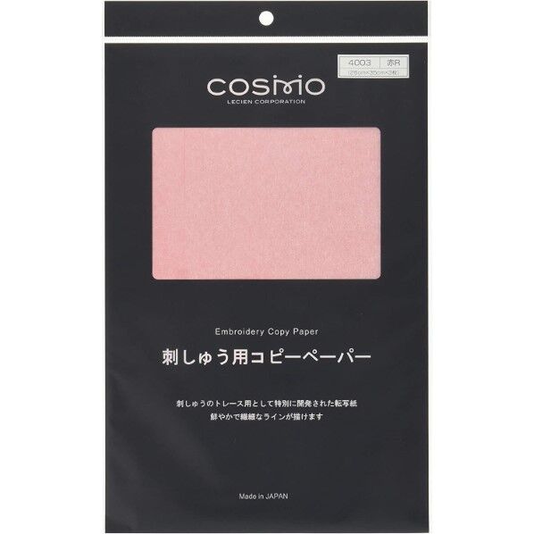 COSMO コスモ 刺しゅう用コピーペーパー3枚入り COT4003-R 26×35cm