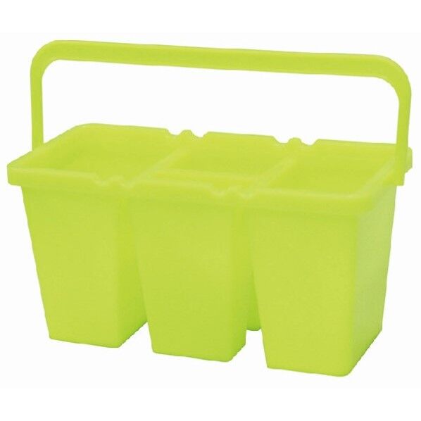 創作紙粘土協会 筆洗い 230×120×110mm 蛍光イエロー