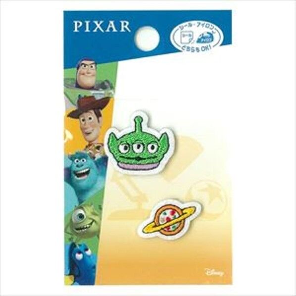 パイオニア ディズニー トイ・ストーリー リトルグリーンメン ワッペン小 2枚入