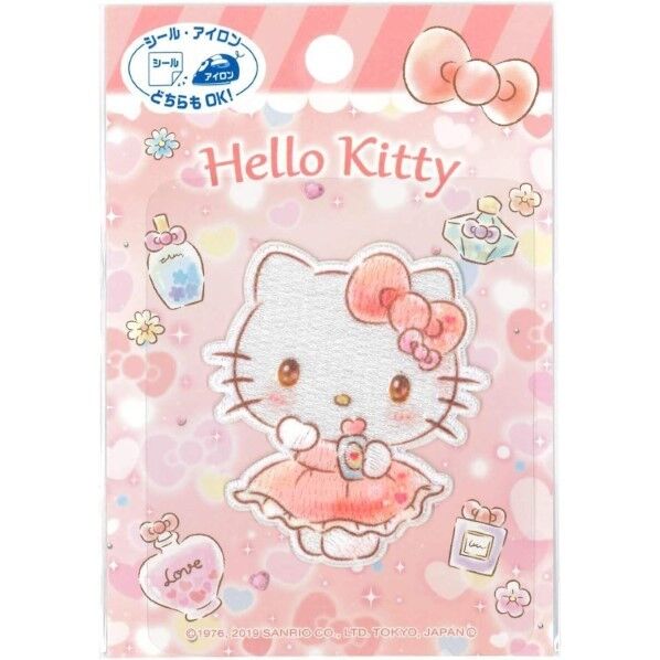 パイオニア サンリオ アイロン･シール両用接着ワッペン ハローキティ 幅50mm×高さ56mm