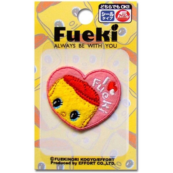 パイオニア Fueki フエキくん シールワッペンフェイス シール接着・アイロン接着