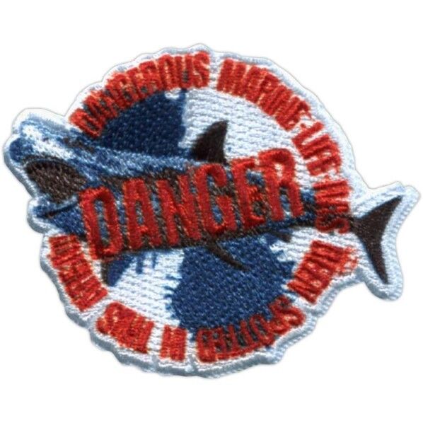 パイオニア 「学研の図鑑LIVE」危険生物 (サメ) アイロン・シール両用接着ワッペン