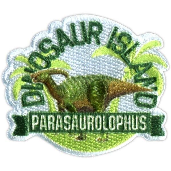 パイオニア 「学研の図鑑LIVE」恐竜 (パラサウロロフス) アイロン・シール両用接着ワッペン
