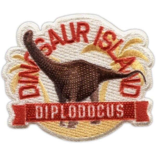 パイオニア 「学研の図鑑LIVE」恐竜 (ディプロドクス) アイロン･シール両用接着ワッペン