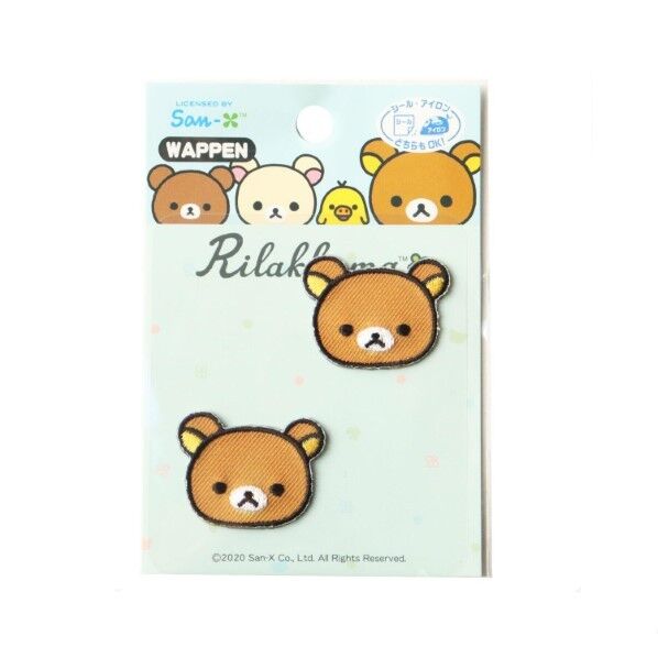 パイオニア サンリオ リラックマ ワッペン シール・アイロン両用 1枚