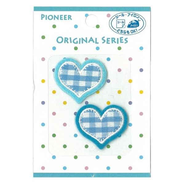 パイオニア オリジナルワッペン ハート 2枚入