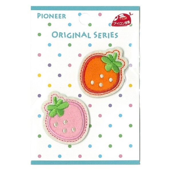 パイオニア オリジナルワッペン フルーツ イチゴ 2枚入