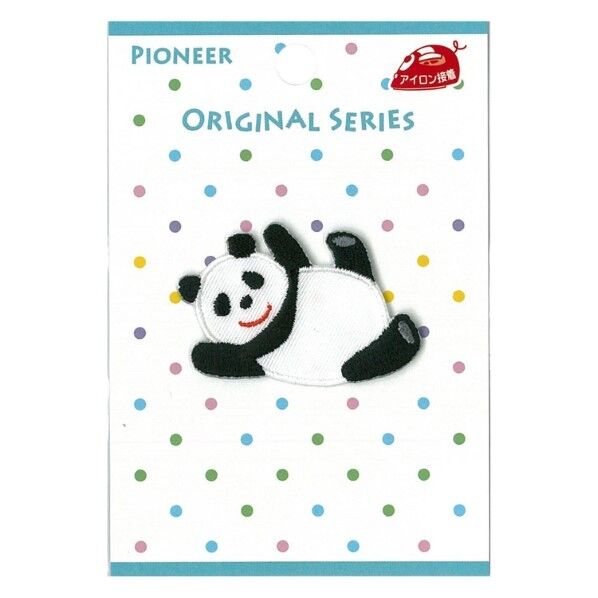 パイオニア オリジナルワッペン 動物 パンダ 1枚入