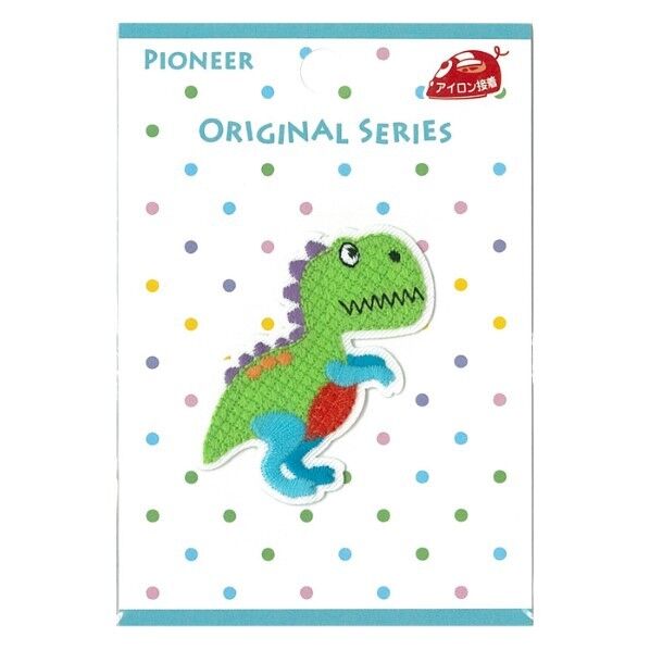 パイオニア オリジナルワッペン 恐竜 ティラノサウルス 1枚入