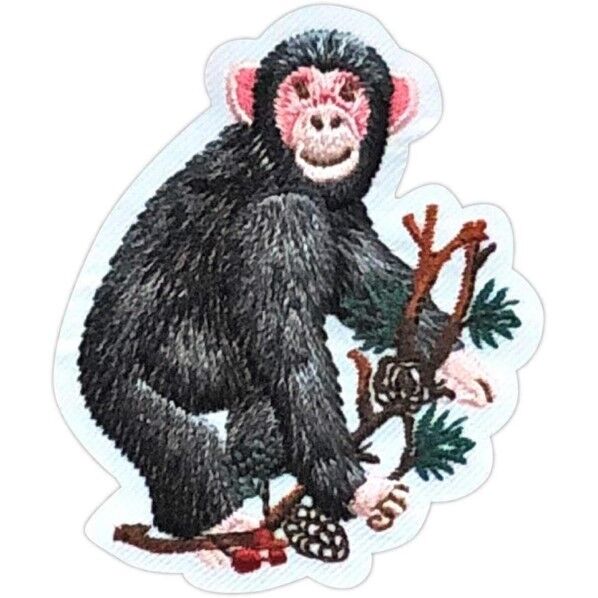 パイオニア ナチュラルワッペン 動物シリーズ「サル」