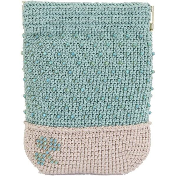 オリムパス製絲 編み物キット エミーグランデ ビーズクロッシェ クローバーのビーズポーチ AK-31