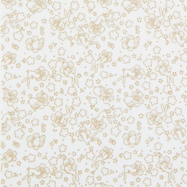 オリムパス製絲(Olympus Thred) 布に塗るぬりえ 花ぬりえ 花見うさぎ 約23×23cm