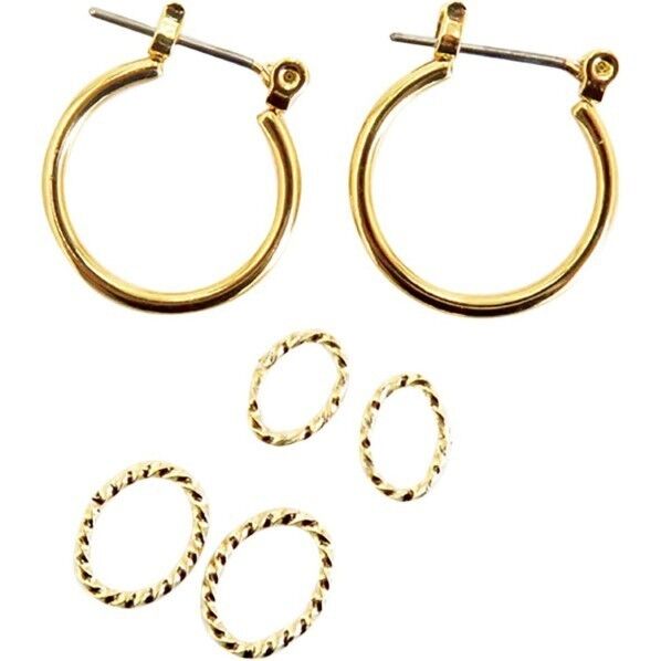 オリムパス製絲 タティング用パーツ ループピアス・スパイラルCカン ゴールド TP-1