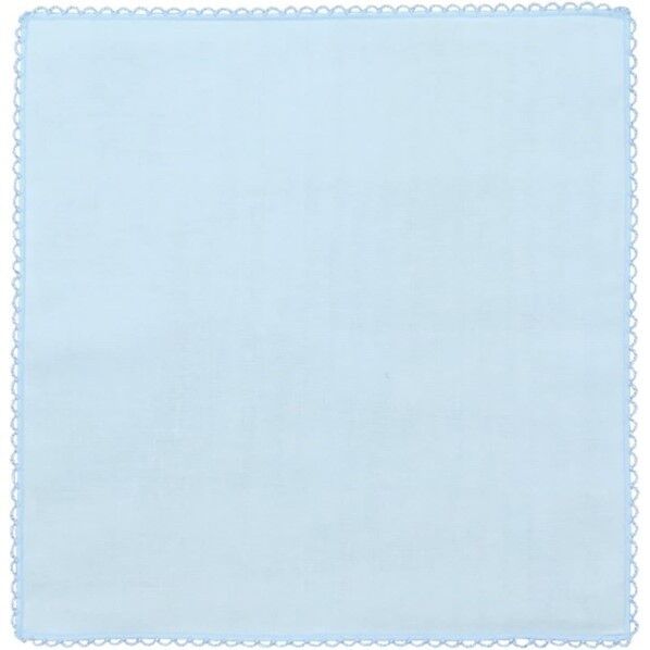 オリムパス製絲 エジングハンカチ ブルー EH-14