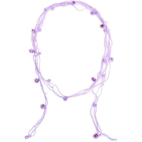 オリムパス製絲 編み物キット オヤのビーズ アクセサリー 3連ロングラリエット AK-19