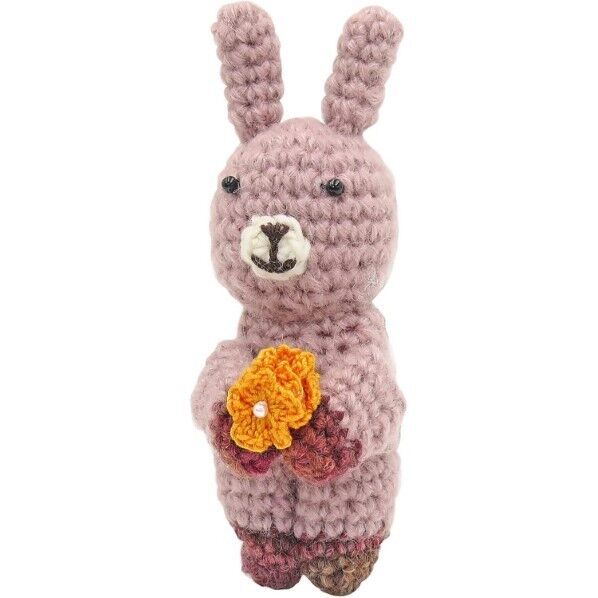 オリムパス製絲 編み物キット メイクメイク うさぎのクリップ AK-12