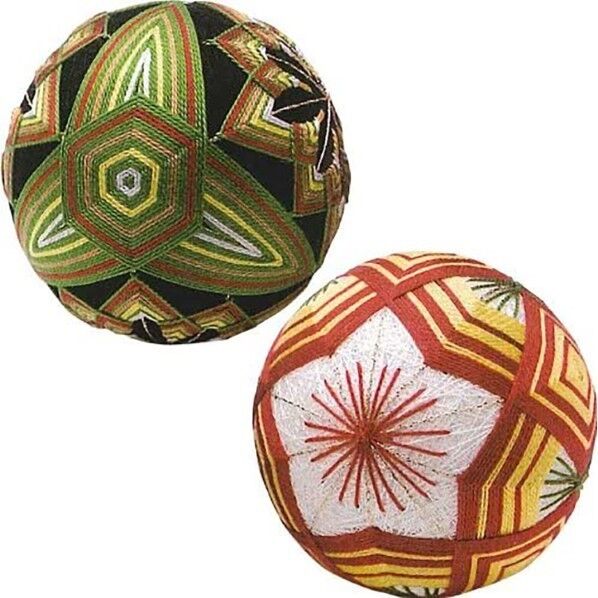 オリムパス製絲 オリジナル手まりキットシリーズ TM-4 三羽根亀甲･環つなぎの梅