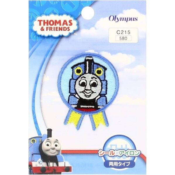 オリムパス製絲 きかんしゃトーマスワッペン トーマス (正面)