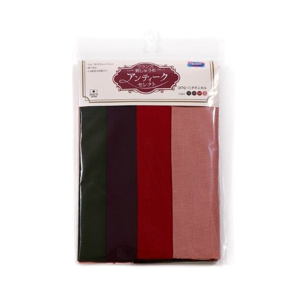 オリムパス製絲 フランス刺しゅう布 アンティークセレクト 35cm角4色 ATQ-1