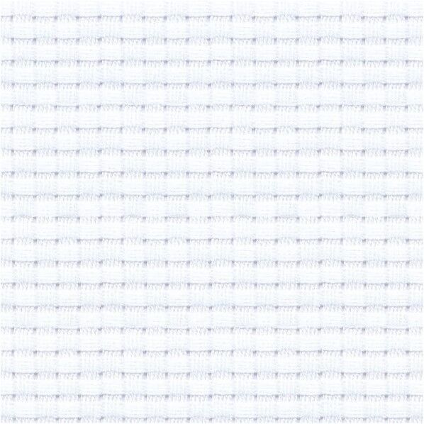 オリムパス製絲 刺繍布 ジャバクロス中目 45×50cmカット布 白 3000