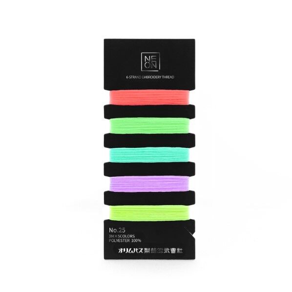 オリムパス ししゅう糸セット NEON 25番 刺しゅう糸 セット