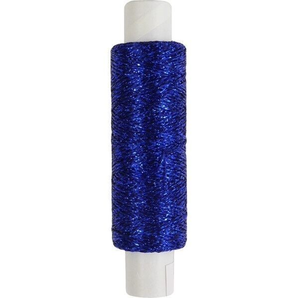 オリムパス製絲 手芸用 ラメ糸 50m ブルー LA-10