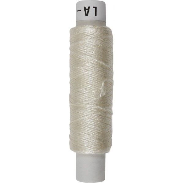 オリムパス製絲 手芸用ラメ糸 ホワイト 50m LA-1