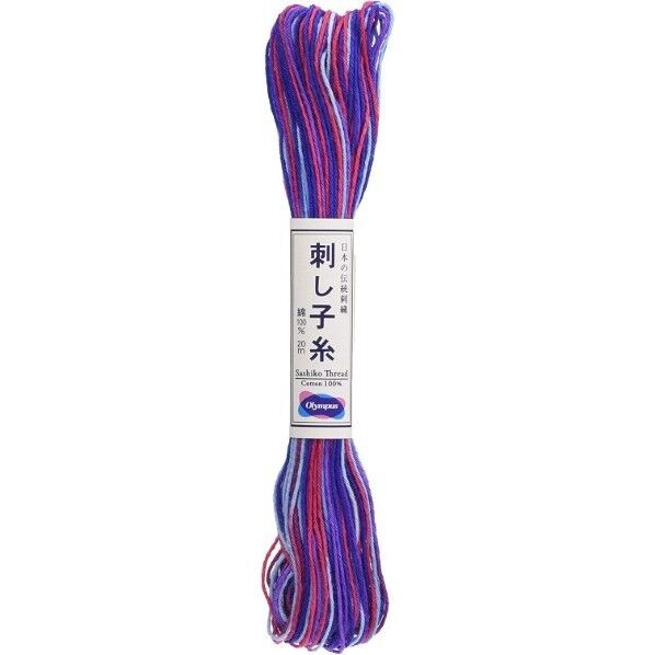 OLYMPUS オリムパス 刺し子糸 ミックス1かせ 20m OS-76