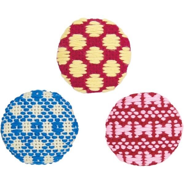 オリムパス製絲 こぎんキット くるみボタン ちょう 3個セット こぎん58