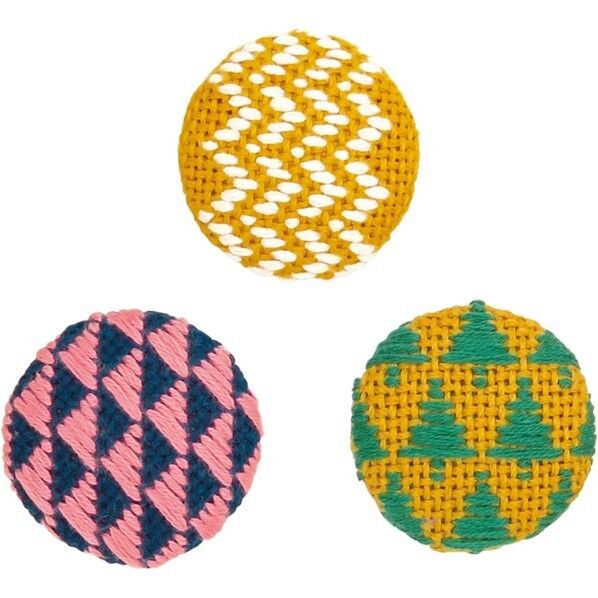 オリムパス製絲 こぎんキット くるみボタン 森 3個セット こぎん57