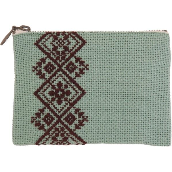 オリムパス製絲 こぎんキット カードケース ソフトグリーン こぎん54