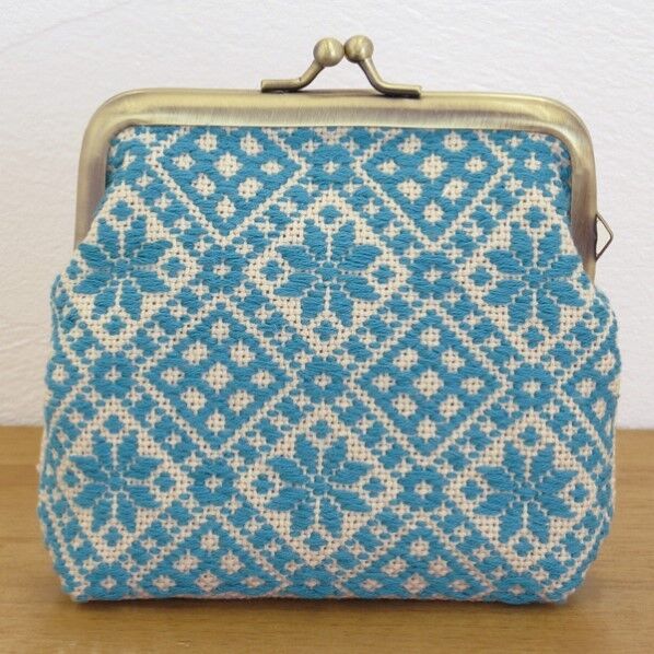 オリムパス製絲 こぎんキット がま口ポーチ角型 ベージュ 38