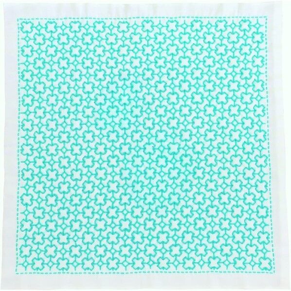 オリムパス製絲 刺し子キット 一目刺しの花ふきん クロスつなぎ SK-316