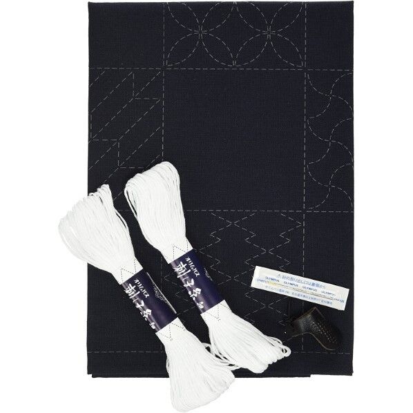 オリムパス ちくちく刺し子キット SK-290 マルチクロス 伝統柄