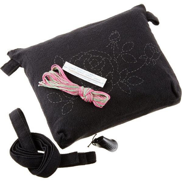 オリムパス ちくちく刺し子キット SK-285 ポシェット エレガントローズ