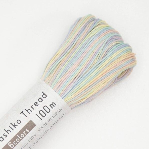 オリンパス オリムパス 刺し子糸 Sashiko Thread 100m 6 colors mix OS-302 1点