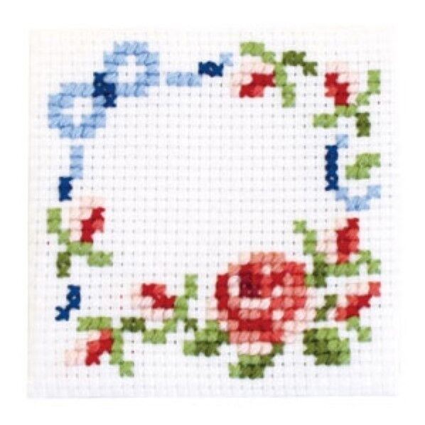 オリムパス製絲 はじめてのクロスステッチ バラとリボン 9035