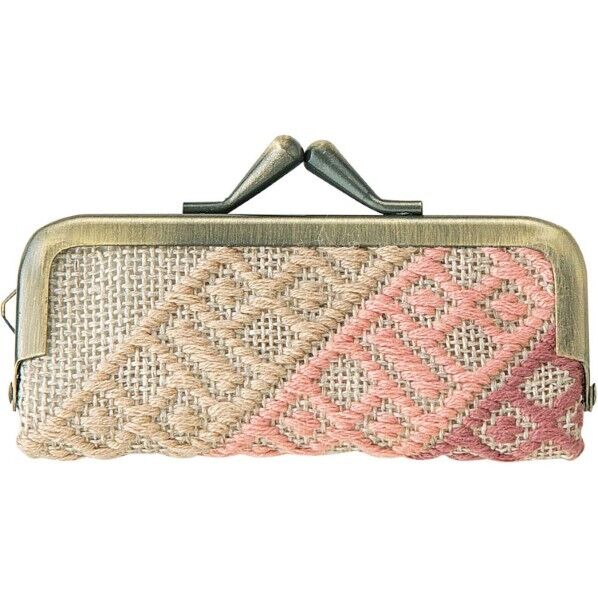 オリムパス製絲 こぎん刺しゅうキット プロ級の仕上がりが簡単に出来るがま口キット