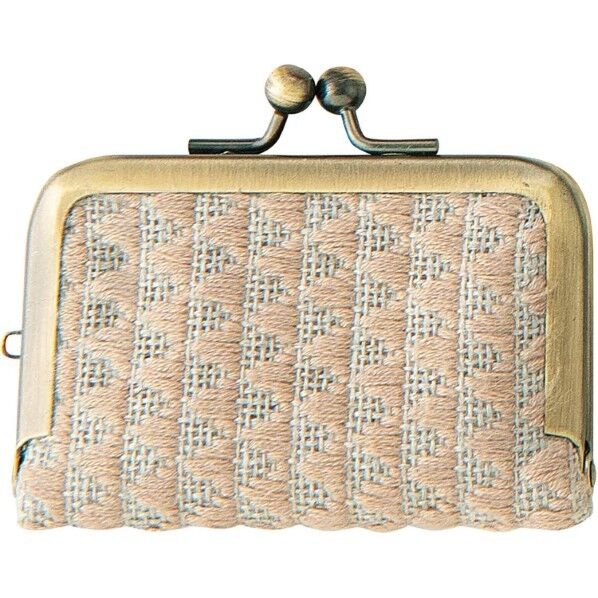 オリムパス製絲 こぎん刺しゅうキット プロ級の仕上がりが簡単に出来るがま口キット