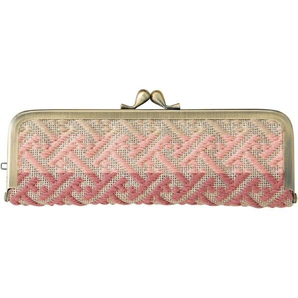 オリムパス製絲 こぎん刺しゅうキット プロ級の仕上がりが簡単に出来るがま口キット