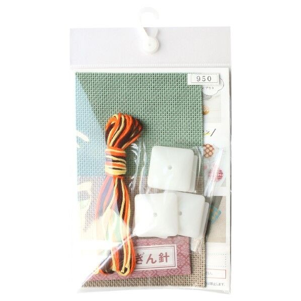 オリムパス製絲こぎんキット くるみボタン四角 フォークロア