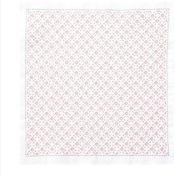 オリンパス 一目刺しの花ふきん 刺し子キット チェック