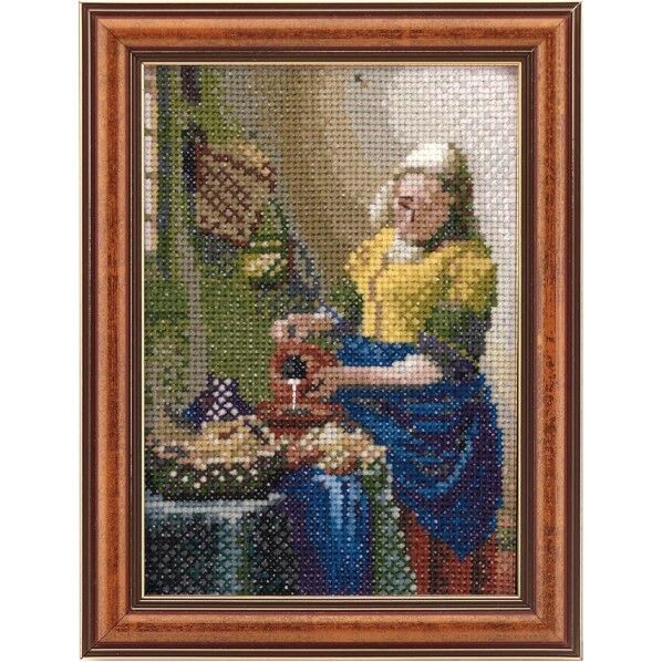 オリムパス クロスステッチ刺繍キット「牛乳を注ぐ女」 フェルメール作